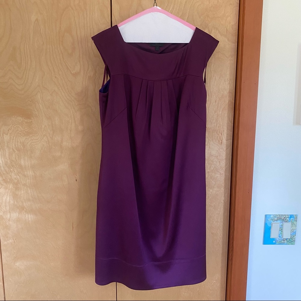 Gorgeous purple silk-look dress